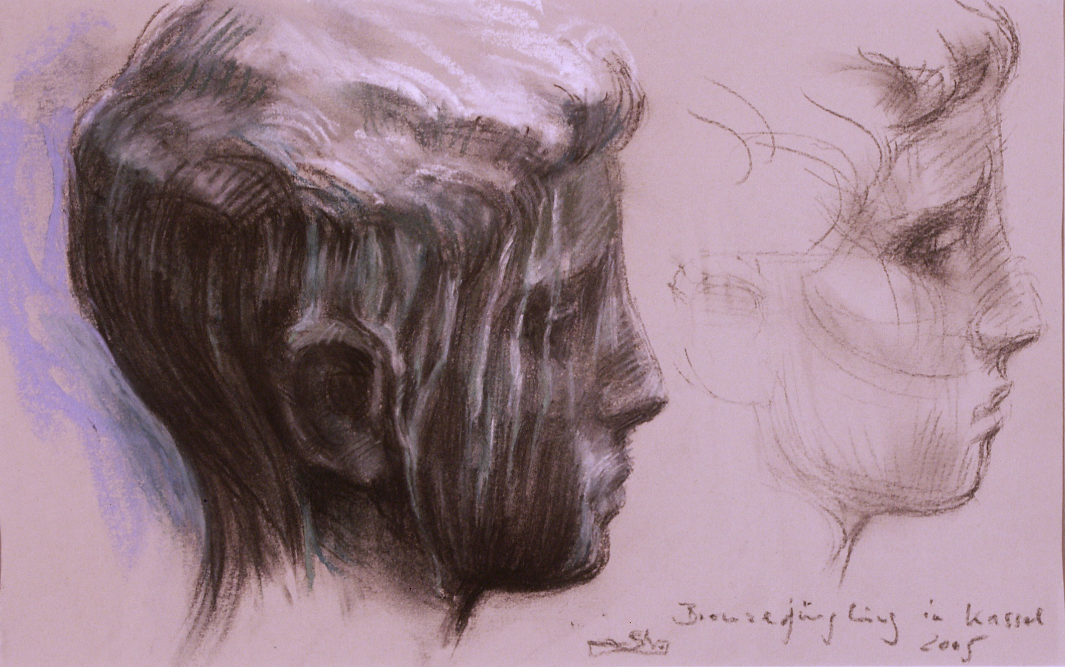 Bronzejüngling als Jubiläumsgabe der Aktionäre der Preussischen Elektrizitäts AG Kassel