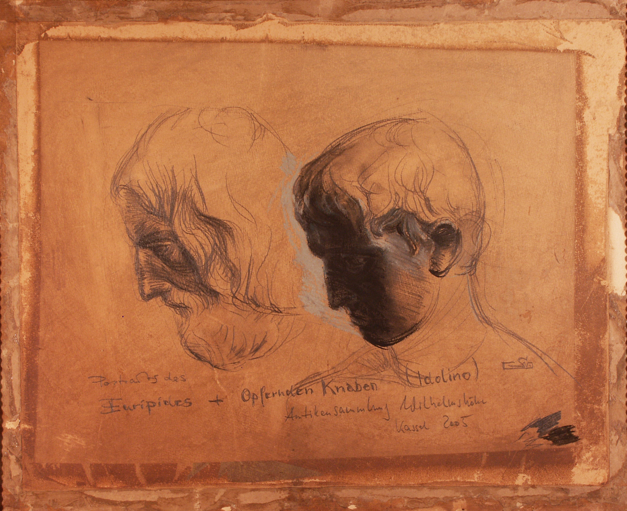 Portraits des Euripides und des Idolino
Antikensammlung Wilhelmshöhe Kassel