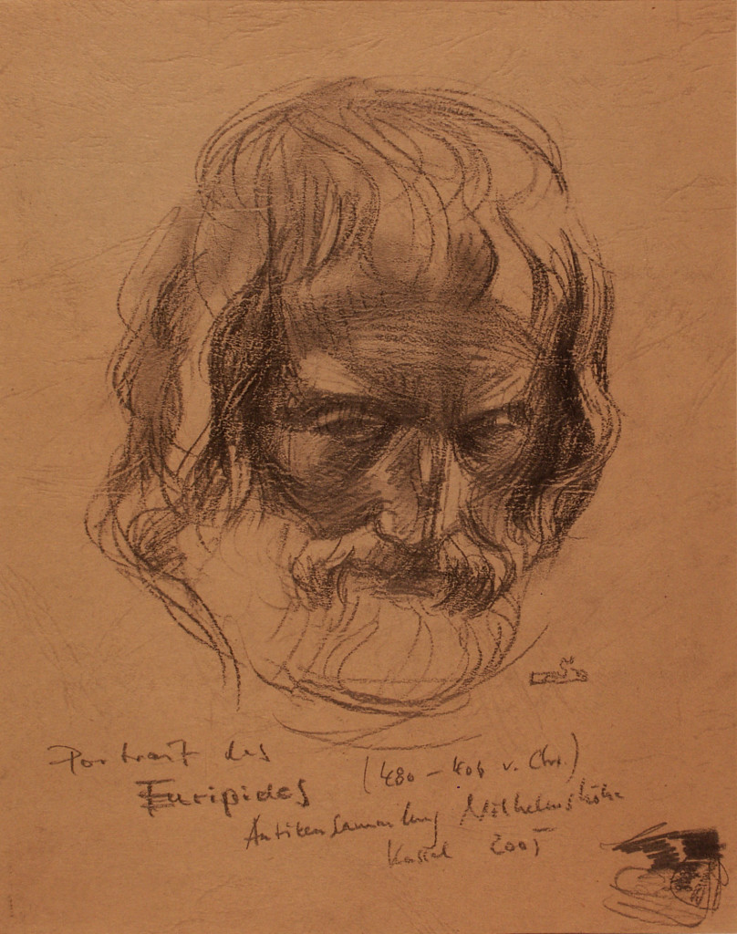 Portrait des Euripides (480-406 v.Chr.) Antikensammlung Wilhelmshöhe   Kassel
