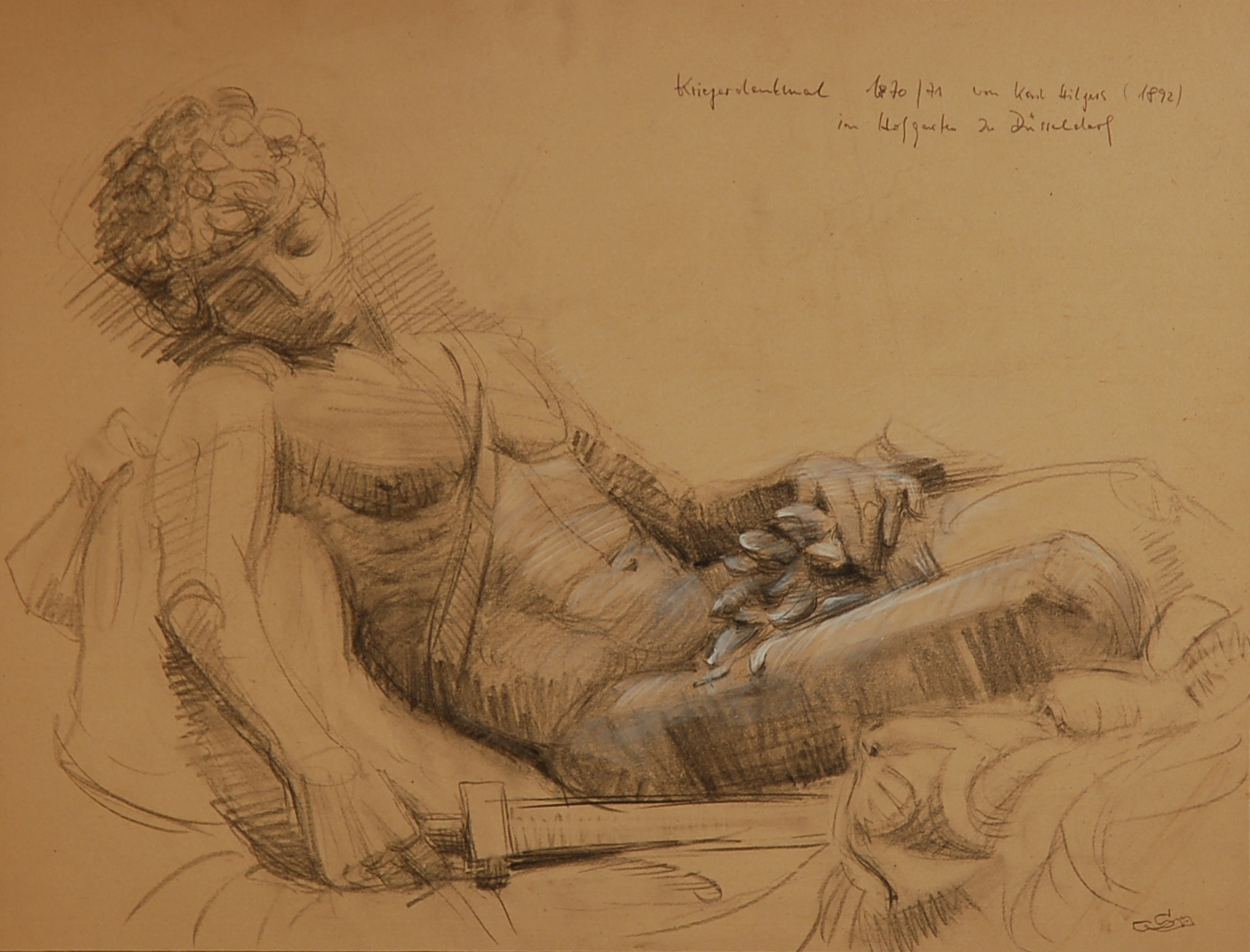 Kriegerdenkmal 1870 von K. Hilgers (1892) im Hofgarten zu Düsseldorf