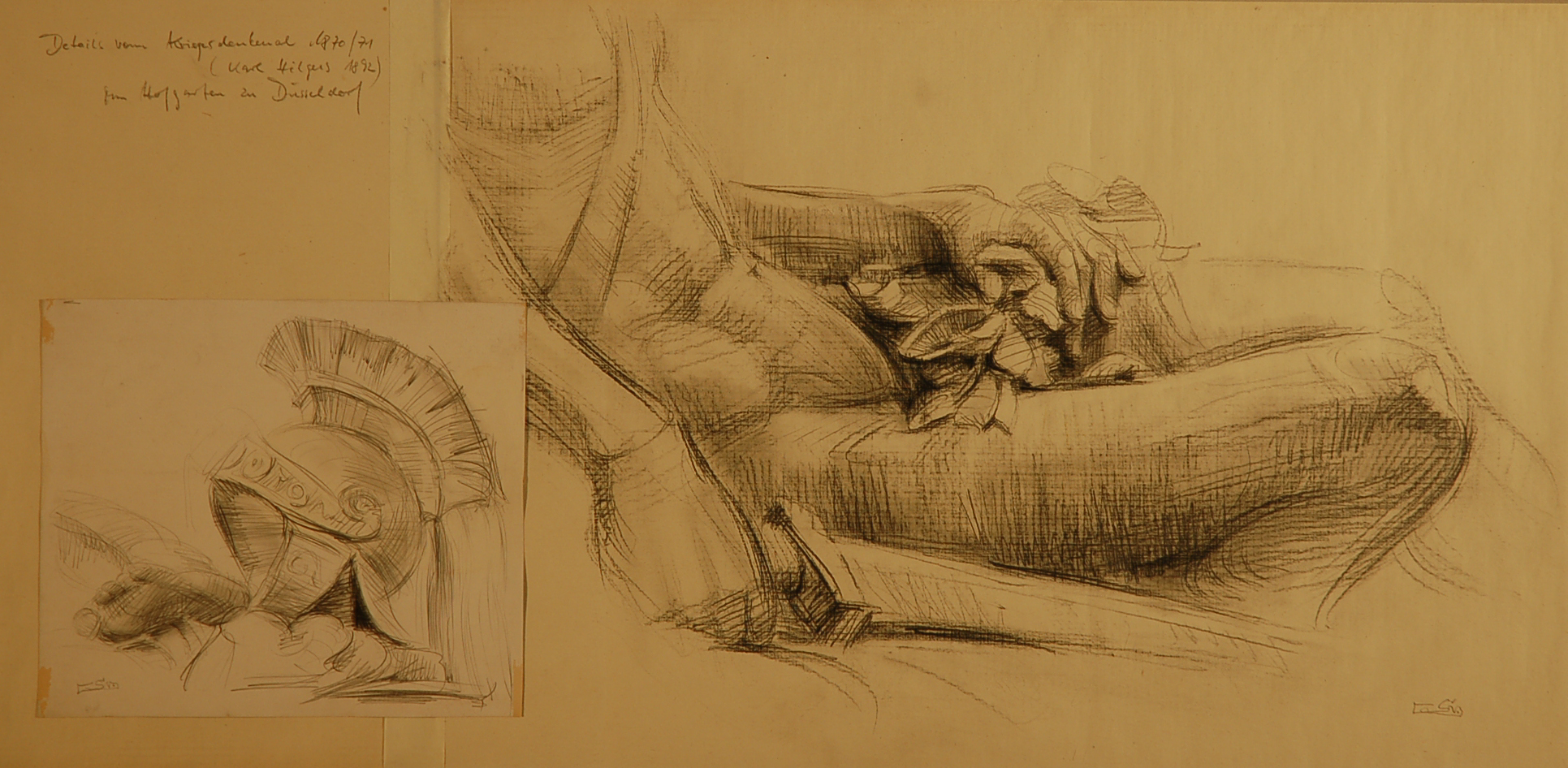 Kriegerdenkmal 1870 von K. Hilgers (1892) im Hofgarten zu Düsseldorf