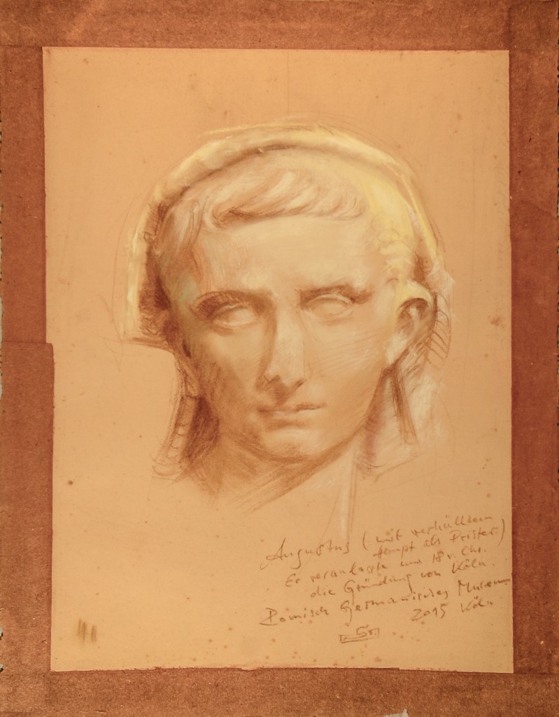 Augustus (mit verhülltem Haupt als Priester)
Römisch-Germanisches Museum Köln 2015